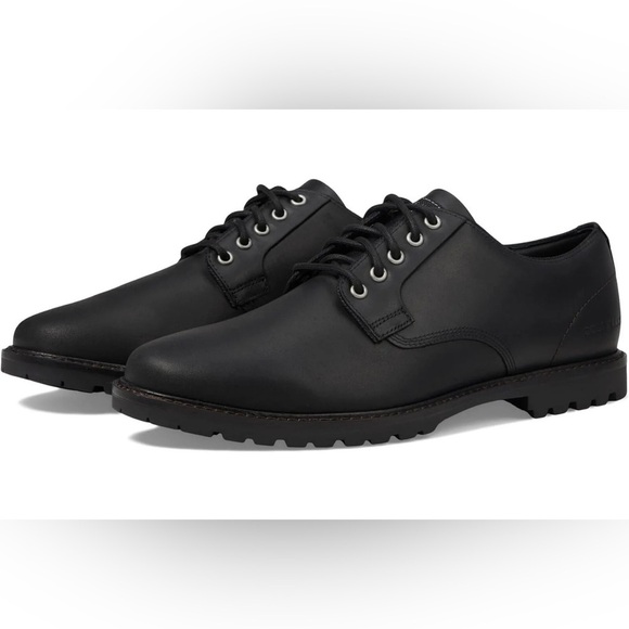 COLE HANN BLACK LEATHER OXFORDS SIZE: 9.5 - Picture 2 of 9